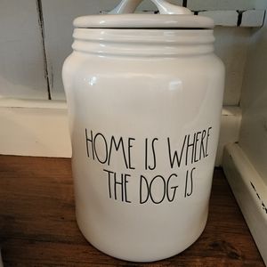 Rae dunn dog treat container